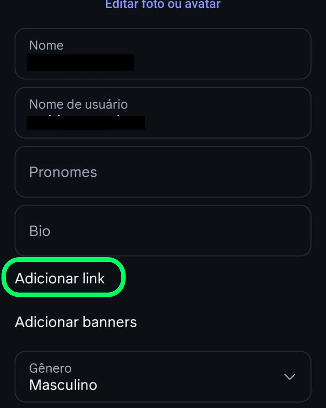 como colocar o link na bio imagem 3